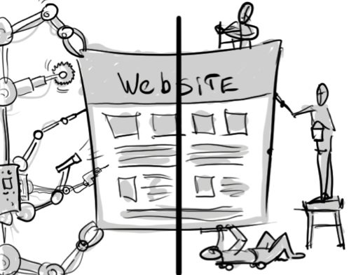 SEO content cartoon