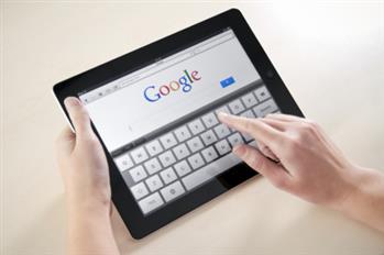 classic google search on tablet