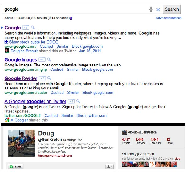 Google Results Show Recommendations from Friends