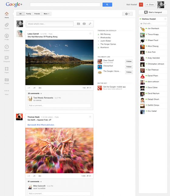 google+ example
