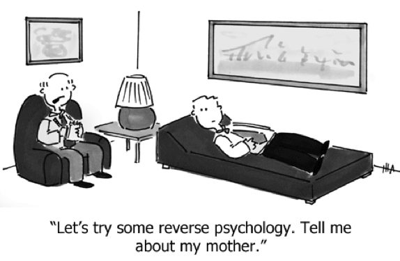 cartoon of psychologist session