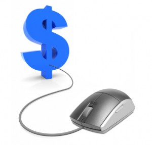 mouse click blue dollar sign