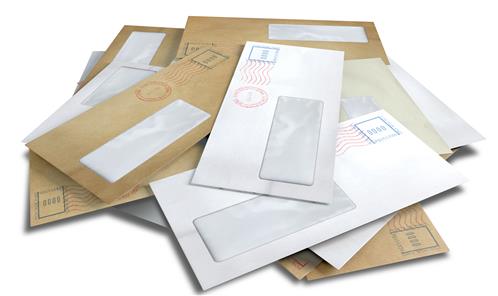 Scattered Envelopes on desk