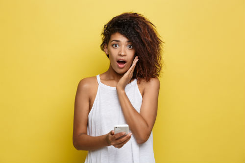 Woman Shocked At Mobile User Experience News