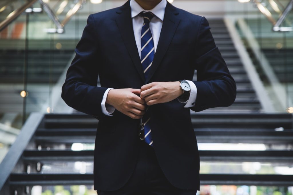 business man dressed in suit