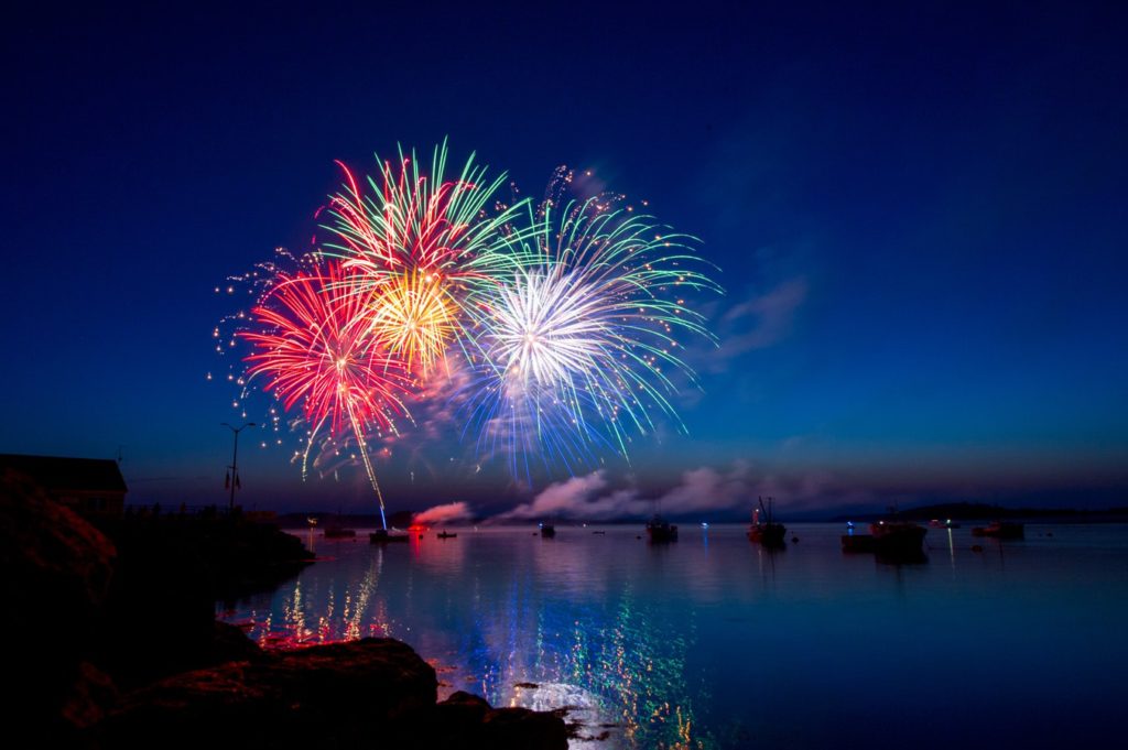 fireworks celebrating 2019 new year