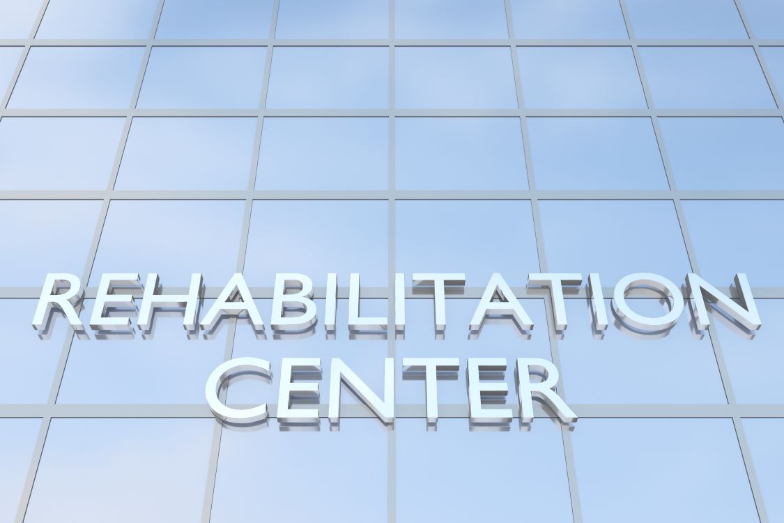 rehab center signage outside of building