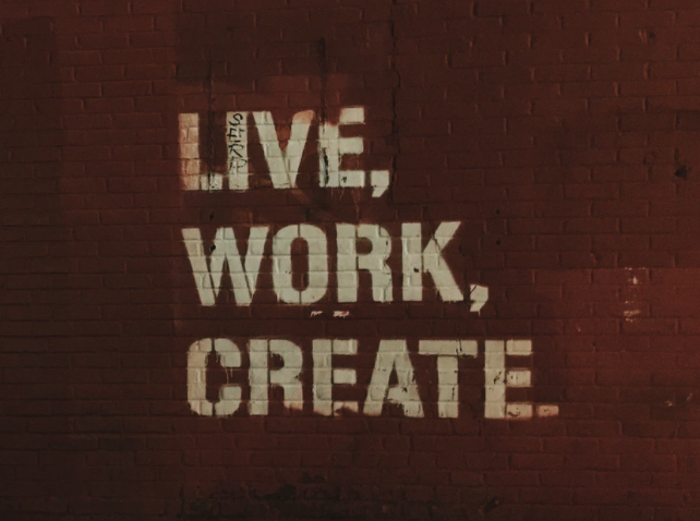 live work create graphic
