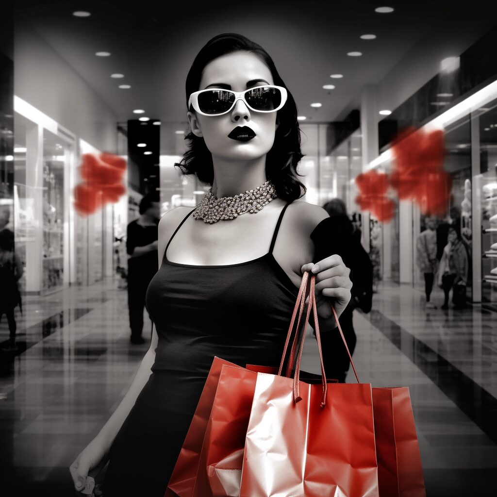 IAED205 beautiful woman shopping bags in hand in the mall only 4fe8e677 6660 4676 a7f3 b942c0de917f