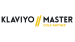 Logo of "Klaviyo Master" with "Gold Partner" in yellow text.